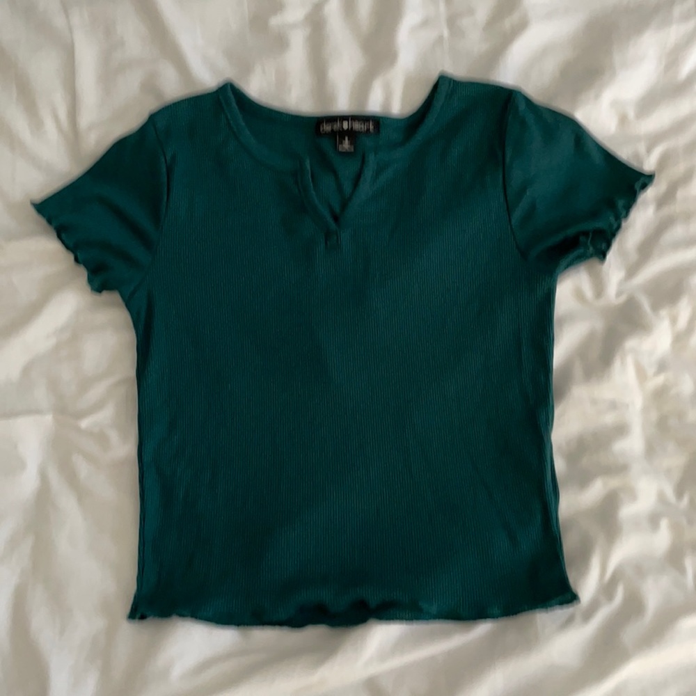 dark aquamarine top in a size small